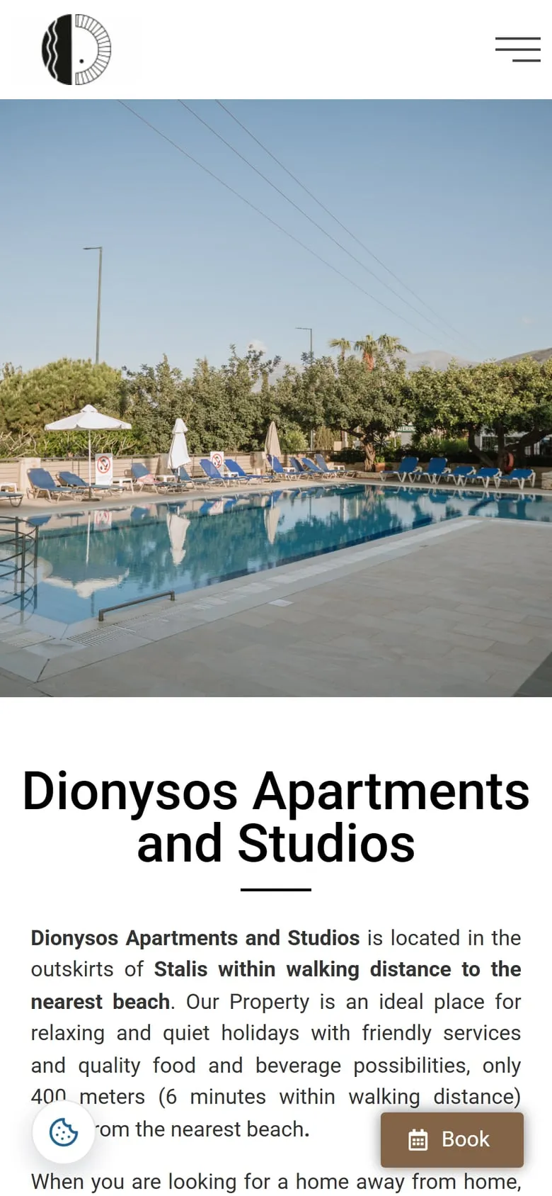 Dionysos Apartments & Studios, κινητό
